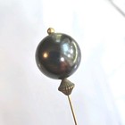 Lot 14 Vtg Antique Womens Hat Stick Pins Plus Parts Glass Shell Enamel Victorian
