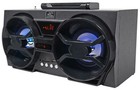Nyc Acoustics Npb3 Dual 4  Portable Bluetooth Boombox Speaker usb sd led remote