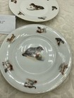 Lot Of 4antique Unger   Schilde Three Crown For Jon H Roth 6    Plate- Dogs   Cats