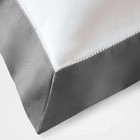 Ralph Lauren Organic Sateen Border European Sham Graphite 26x26 Preppy New