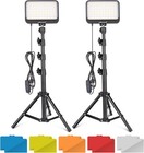 Led Video Light Kit  2pcs Dimmable Continuous Portable Photography Lighting W   