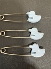 Vintage Duck-shaped Diaper Safety Pins Set Of 3