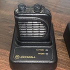 Lot Of 2 Vintage Motorola Minitor Iii Pager With Belt Clip And Base