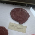 Collection Of Wax Seals Of European Nobility Framed And Mounted