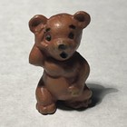 Vintage Miniature Dollhouse Tiny 1  Bear Cub Figurine