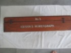 Antique Thomas Edison Mimeograph   A b  Dick Company  Solid Wood Box Late 1800s