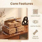 2 Pack Wicker Storage Basket With Lid  Woven Box With Lid  Wicker Basket With   