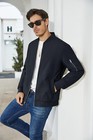 Men s Varsity Bomber Jackets Lightweight Baseball Casual Work Spring Fall Coats
