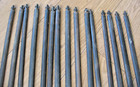 Set 15 Reclaim Antique Copper On Metal Stair Carpet Rods With Fleur De Lis Ends
