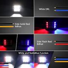 4 Inch Led Pod Lights Side Shooter Led Lights With Red Blue Dual Color Strobe