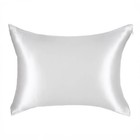 Blissy Standard queen 600 Thread Count Silk Pillowcase Ivory White
