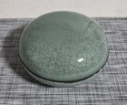 Antique Chinese China Celadon Crackle Box And Cover Ming song Dynasty  
