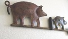 Iron Antique Old Two Pigs Weather Vane Hand Made Weathervane
