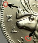 1992 Canada 25 Cent   rare Caribou Quarter   Proof-like   struck Through Errors 