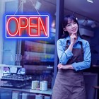 16 5  X 9  Led Neon Open Signs For Business -12v 2a Ultra Bright Sign Restaurant