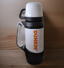 New Dunkin Donuts Stainless White 32oz Hot Cold Travel Mug Thermos Coffee Tea 