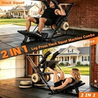 Squat Leg Press Machine 2-in-1 Plate Loaded Home Gym Equipment For Home Gym New