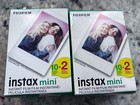  2  Fujifilm Instax Mini Instant Film 20 Sheets  40 Total  Exp 2026 New Sealed