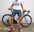 Chrome Industries Natoma Chino Shorts Gray Stretch Cycling Bike Commuter Mens 36