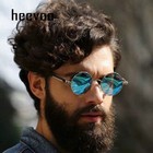 Retro Round Polarized Sunglasses Men Women Vintage Gothic Steampunk Glasses
