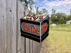 1953 Exide Battery Flange Sign Vintage Petroliana Gas Oil