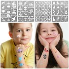 183 Pcs Face Paint Stencils For Kids  Boys Girls A5  Multicolor 