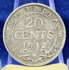 Silver   925  Coin   Newfoundland   George V   20 Cents   Fine     23mm 4 71g 