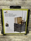 Honey Can Do Folding Utility Shopping Cart W wheels Holds 75lbs Gray New
