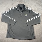 Adidas Seattle Sounders Fc Mls Soccer Fleece 1 4 Zip Pullover Mens L Gray