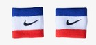 Nike Tennis Wristbands Swoosh  Red blue white 2 Pack Unisex Nwt 
