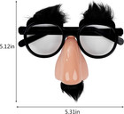12 Pcs Disguise Glasses With Funny Nose Funny Glasses With Eyebrows And Mustache