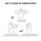 Newborn Unisex Cosy Secure Baby Swaddle Blanket Wrap Sleeping Bag For Pram Crib 