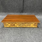 Tribe Azure Fair Trade  Meditation Altar Wood Wiccan Buddhist Table 