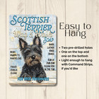Scottish Terrier Bathroom Sign Wag   Wash Bathtub Bath Funny Dog Metal Wall Art