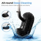 Hamitor Toilet Plunger And Brush Set  2 In 1 Stainless Steel Rustproof Combo    