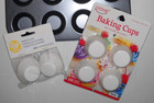 2 - 12 Cup Mini Muffin Pans  Carbon Steel Nonstick  200 Crave  Wilton Paper Cups