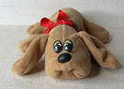Vtg 1985 Tonka Pound Puppy Newborn Brown Plush Stuffed Animal 8 5  Toy Dog