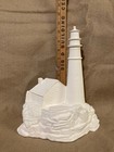 Ceramic Lighted Lighthouse Bisque  Night Light Lamp 10  X 6  Ready To Paint