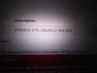 2006 Fender Jazz Bass Guitar Sunburst 4 Strings Left Handed Made In Mexico