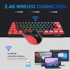 2 4g Wireless Gaming Keyboard And Mouse Combo Include Mini 60  Merchanical Fe   