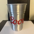 Coors  Beer  Aluminum Cups  Set Of 6   22 Ounces