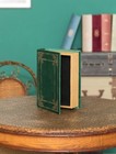 Decorative Vintage Book Shaped Trinket Storage Box- Green