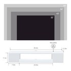 Floating Tv Stand  Wall Mounted Entertainment Center And Cabinet Shelf  Media   