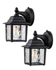 2 Pack Outdoor Porch Light  Dusk To Dawn Exterior Lighting Fixtures  Modern