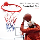 Replacement Basketball Rim Net Set Heavy Duty Hoop Goal Rim Indoor Outdoor