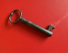 Antique Large Cast Iron Hollow Victorian Skeleton Key