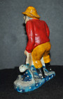 Antique Sailor Fisherman Nautical Cast Iron Beer Bottle Opener Original Paint