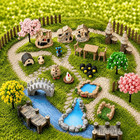 33 Pcs Fairy Garden Kit  Resin Fairy House Accessories With Animal Figurines    