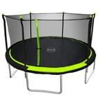 Sportspower 14  Round Trampoline With Safety Enclosure In Green And Black