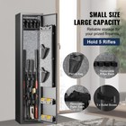 Uimoso Gun Safe Rifle Safe With Fingerprint Lock For 5 Rifles And 4 Pistols